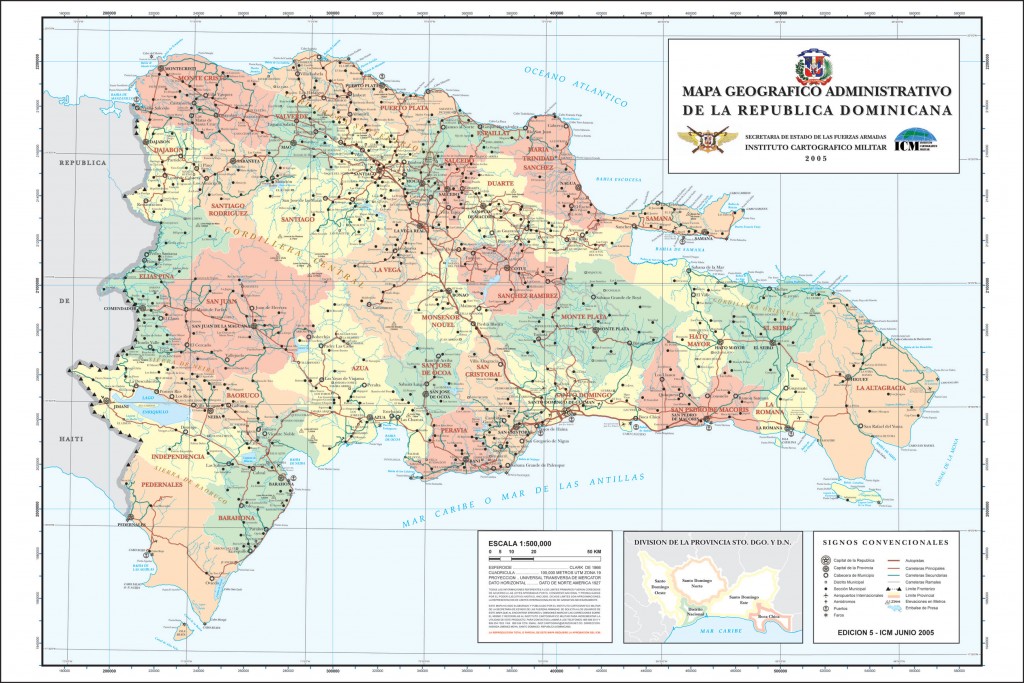 Carte republique dominicaine