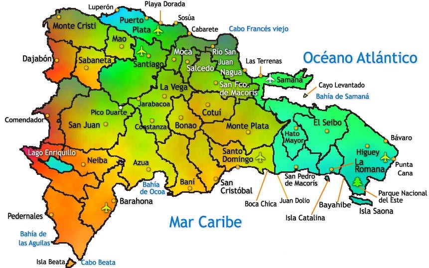 carte republique dominicaine