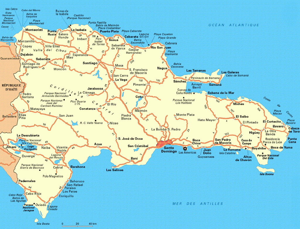 carte république dominicaine